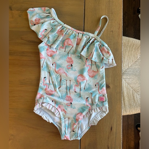 Ruffle Butts Other - Ruffle Butts Tropical Flamingo Swimsuit